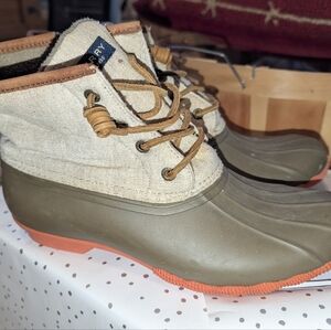 Sperry Women's Duck Boots - Tan and Brown